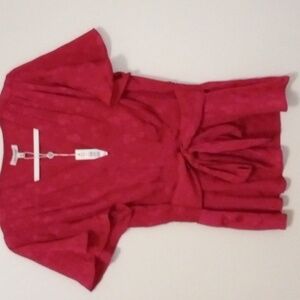 New Max Studio Beautiful Pink Silky Blouse Size L